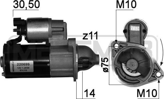 ERA 220699 - Starteris autospares.lv