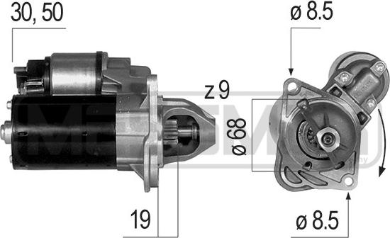 ERA 220648 - Starteris www.autospares.lv