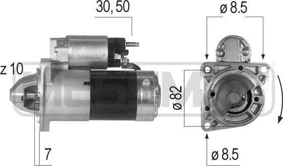 ERA 220643 - Стартер www.autospares.lv