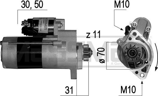 ERA 220642A - Стартер www.autospares.lv