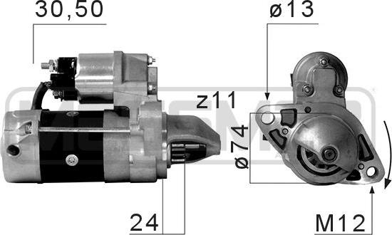 ERA 220664A - Стартер www.autospares.lv