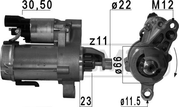 ERA 220666A - Starter www.autospares.lv