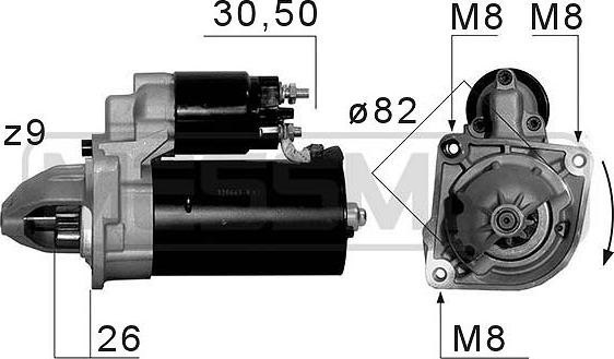 ERA 220663 - Starter www.autospares.lv