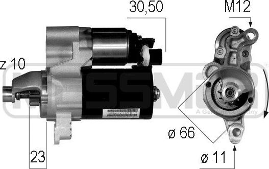 ERA 220604 - Starter www.autospares.lv