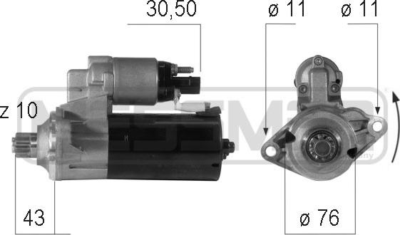 ERA 220606 - Starteris www.autospares.lv