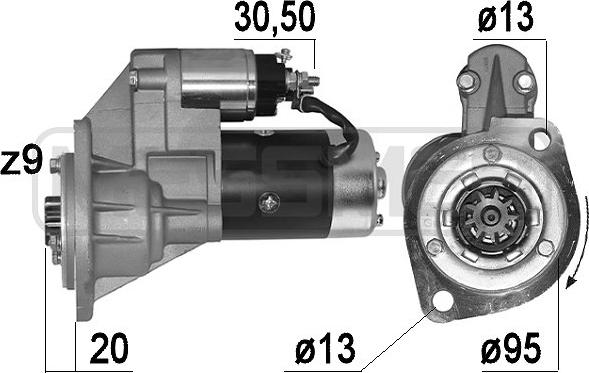 ERA 220608A - Стартер www.autospares.lv