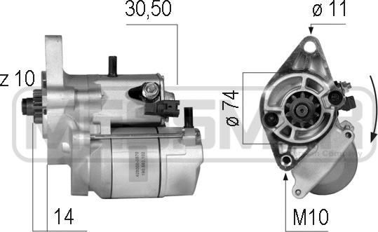 ERA 220602 - Стартер www.autospares.lv