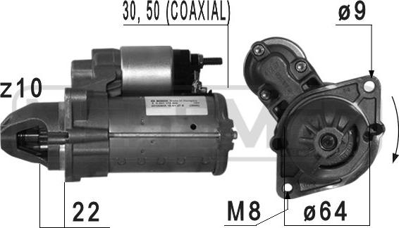 ERA 220686 - Starter www.autospares.lv