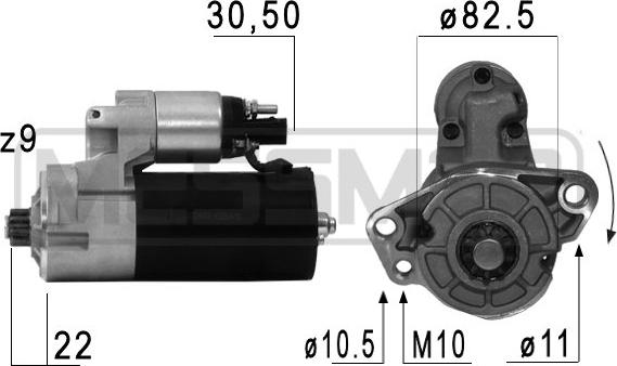 ERA 220683 - Starteris www.autospares.lv