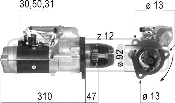 ERA 220627 - Starteris autospares.lv