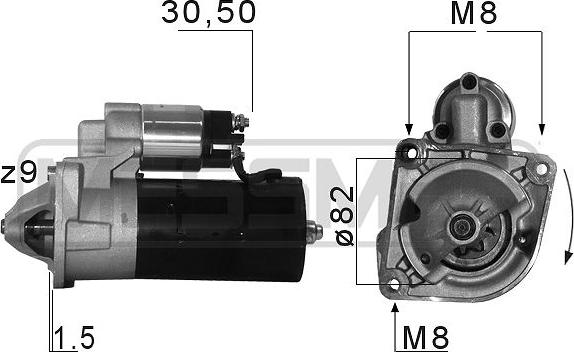 ERA 220679 - Стартер www.autospares.lv