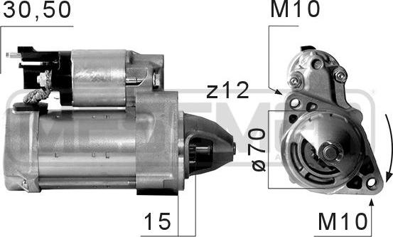 ERA 220670A - Стартер www.autospares.lv