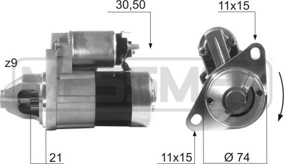 ERA 220090 - Стартер www.autospares.lv