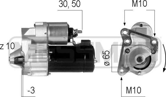 ERA 220045 - Starter www.autospares.lv