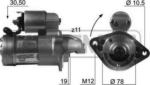 ERA 220046 - Starter www.autospares.lv