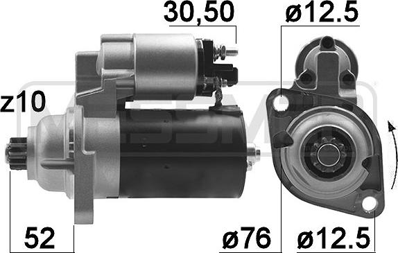 ERA 220055A - Стартер www.autospares.lv