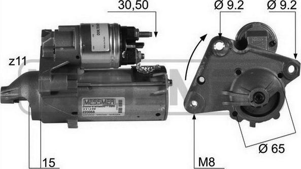 ERA 220068 - Starteris www.autospares.lv