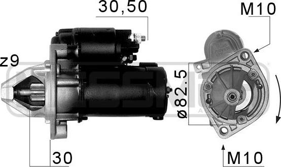 ERA 220062R - Starteris www.autospares.lv