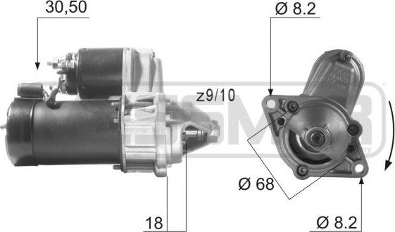 ERA 220001A - Starteris www.autospares.lv