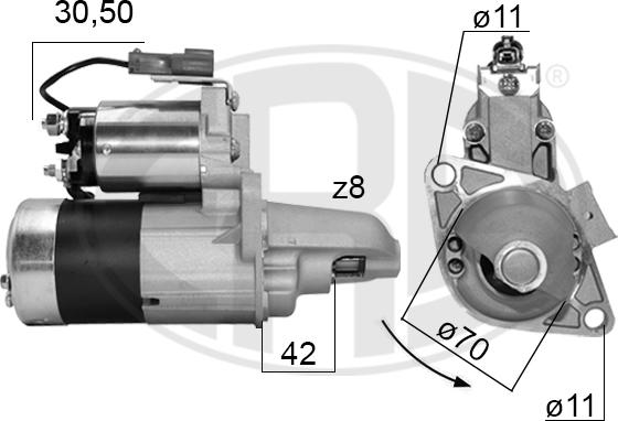 ERA 220088A - Starteris autospares.lv