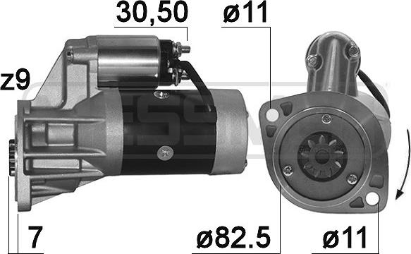 ERA 220083A - Стартер www.autospares.lv