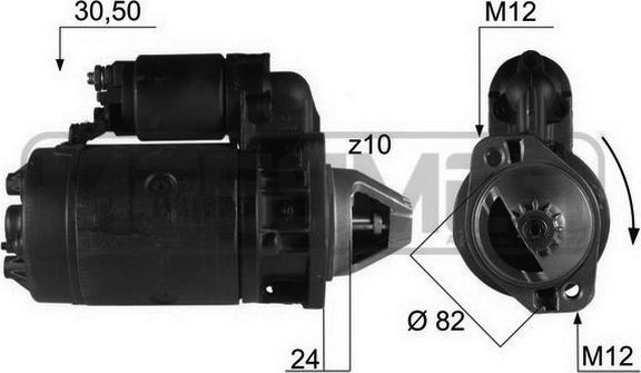 ERA 220082R - Starteris www.autospares.lv