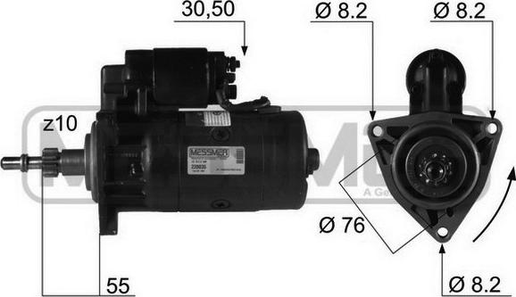 ERA 220035A - Starteris www.autospares.lv