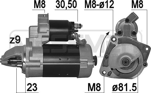 ERA 220033 - Starteris www.autospares.lv