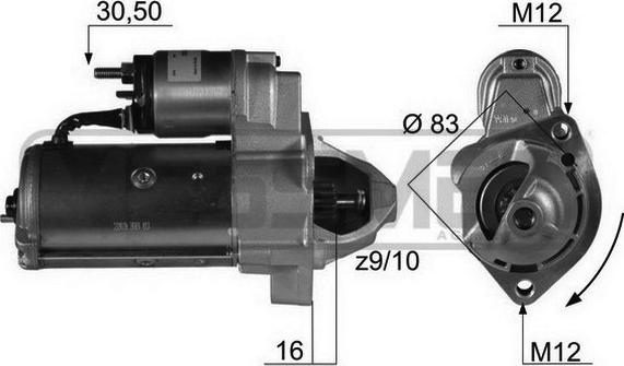 ERA 220037 - Starteris www.autospares.lv