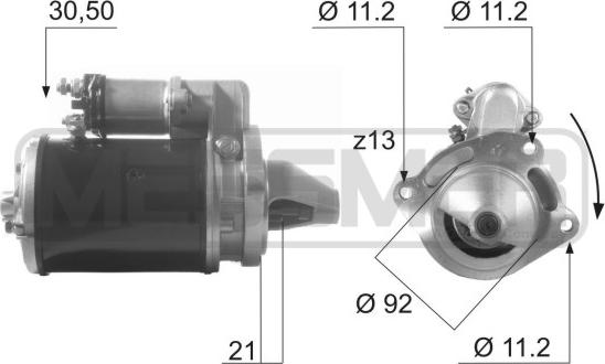 ERA 220020A - Starteris autospares.lv