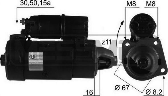 ERA 220072R - Starteris www.autospares.lv