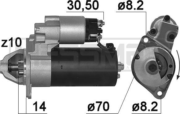 ERA 220146 - Starter www.autospares.lv