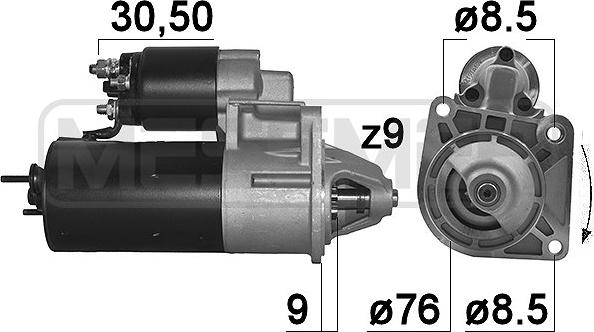 ERA 220143A - Starteris www.autospares.lv