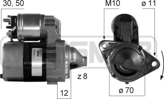 ERA 220154 - Starteris www.autospares.lv