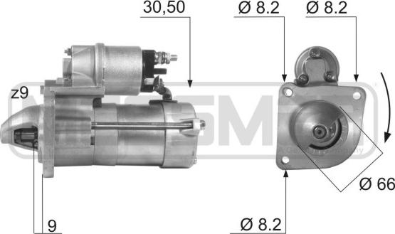 ERA 220151 - Стартер www.autospares.lv