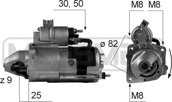 ERA 220158A - Стартер www.autospares.lv