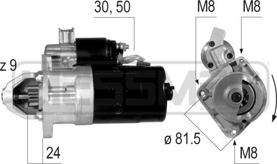 ERA 220165A - Starteris www.autospares.lv