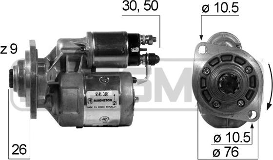 ERA 220160A - Starter www.autospares.lv