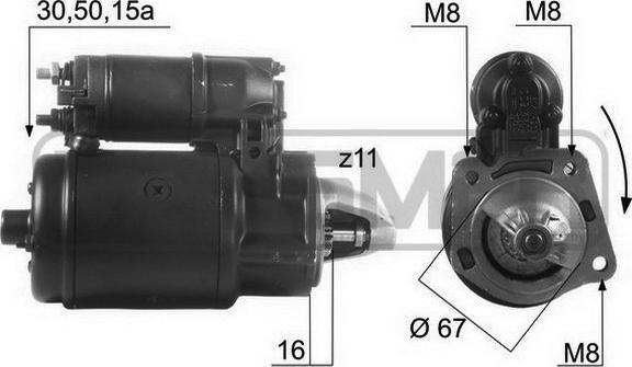 ERA 220168R - Стартер www.autospares.lv