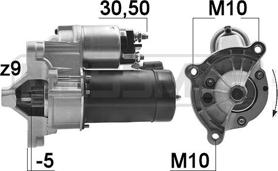 ERA 220163A - Стартер www.autospares.lv