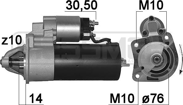 ERA 220167A - Стартер www.autospares.lv