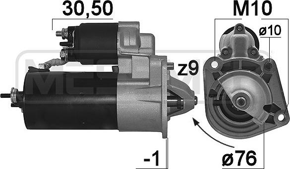 ERA 220104A - Starteris www.autospares.lv