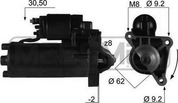 ERA 220108A - Starteris www.autospares.lv