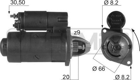 ERA 220114A - Стартер www.autospares.lv