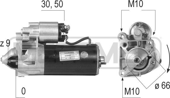 ERA 220116A - Starter www.autospares.lv