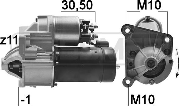 ERA 220184 - Starteris www.autospares.lv