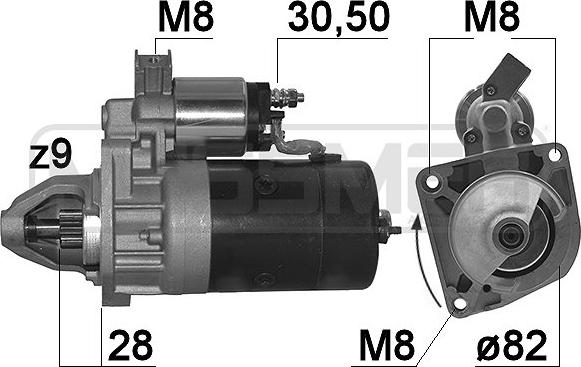 ERA 220183A - Starteris www.autospares.lv