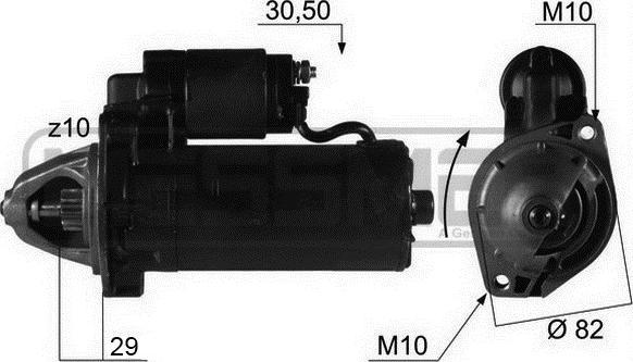 ERA 220134 - Starter www.autospares.lv