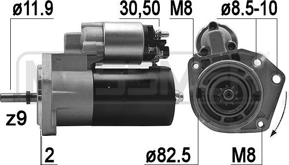 ERA 220128A - Стартер www.autospares.lv