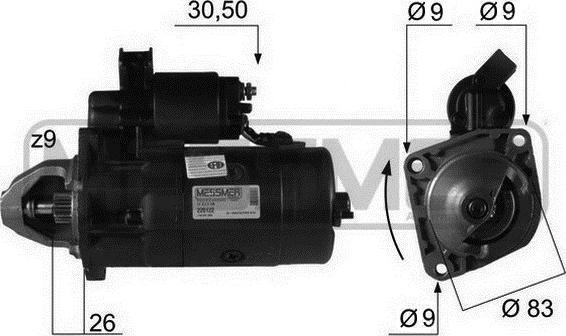 ERA 220122R - Starteris autospares.lv